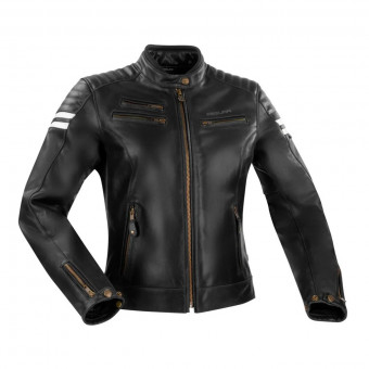 Motorradjacke Segura Lady Funky Black White