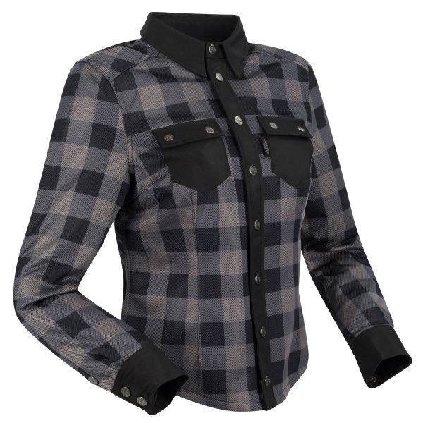 Motorradjacke Segura Lady Jovan Black Grey Motorradjacke Segura Lady Jovan Black Grey