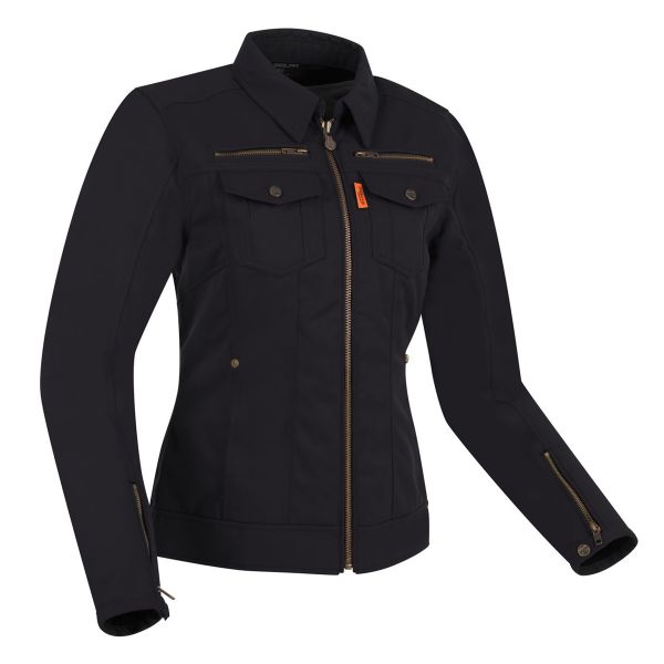 Motorradjacke Segura Lady Petrol Black