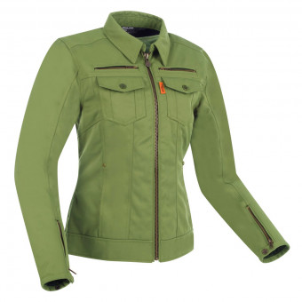 Motorradjacke Segura Lady Petrol Kaki