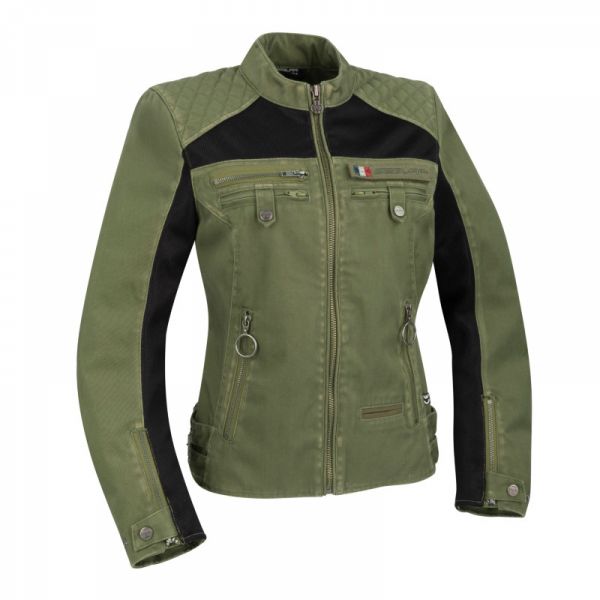 Motorradjacke Segura Lady Vanda Kaki
