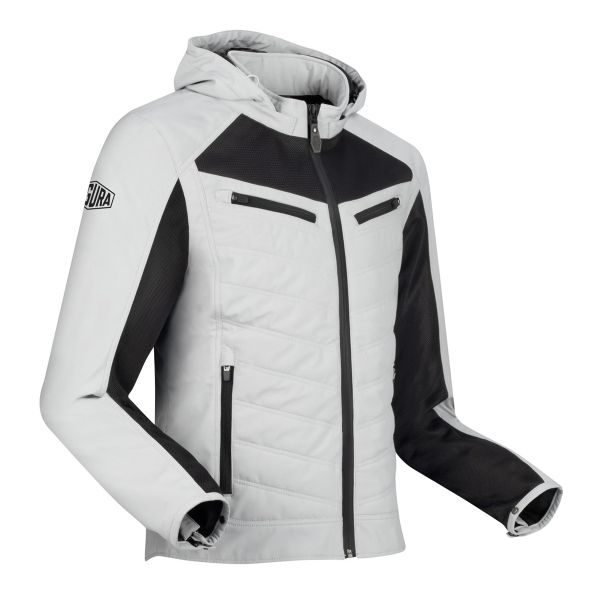Motorradjacke Segura Natcho Vented Grey White Motorradjacke Segura Natcho Vented Grey White