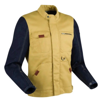 Motorradjacke Segura Osborn Beige Blue