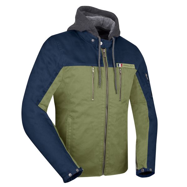 Motorradjacke Segura Presto Kaki Marine
