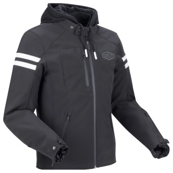 Motorradjacke Segura Ritchy Schwarz Weiß