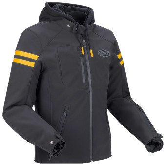 Motorradjacke Segura Ritchy Schwarz gelb