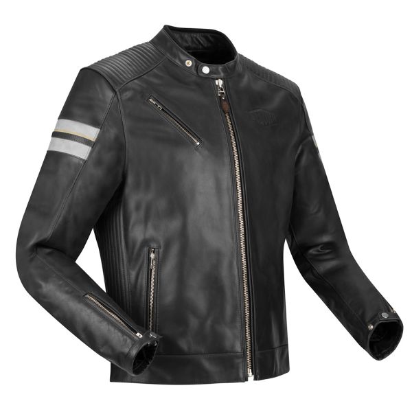 Motorradjacke Segura Romeo Black White Motorradjacke Segura Romeo Black White