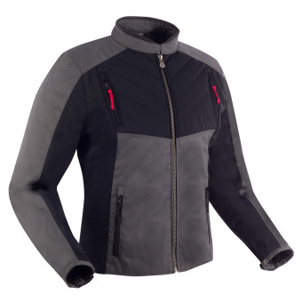 Motorradjacke Segura Volt Grey Black