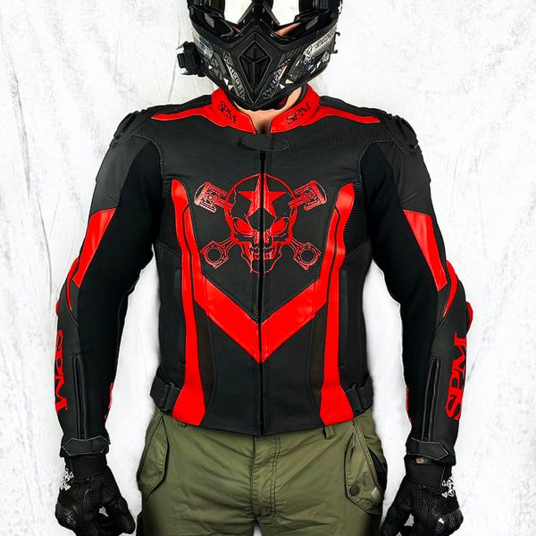 Motorradjacke SPARTMOTARD SPM Stars Red 13