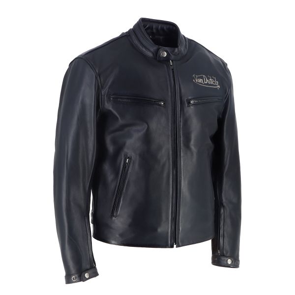 Von Dutch Basic Leather Rag Black