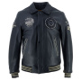 Motorradjacke Von Dutch Brooklyn Leather Wash Black