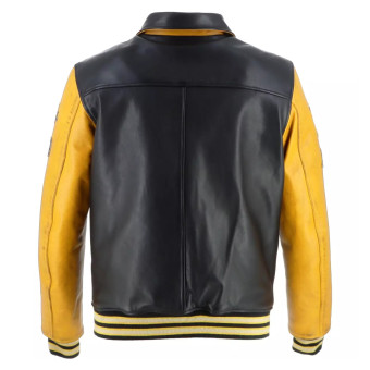 Von Dutch Brooklyn Leather Wash Black Yellow