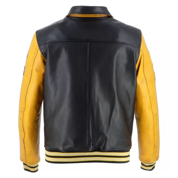 Von Dutch Brooklyn Leather Wash Black Yellow