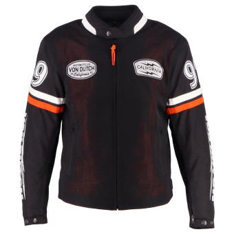Motorradjacke Von Dutch California Black White