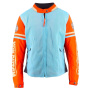 Motorradjacke Von Dutch California Girl Air Mesh Blue Sky Orange Beige