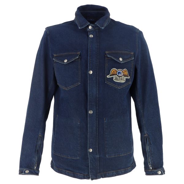 Motorradweste Von Dutch Captain Denim Blue Dirty