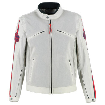 Motorradjacke Von Dutch Fast Air Mesh Silver Red Blue