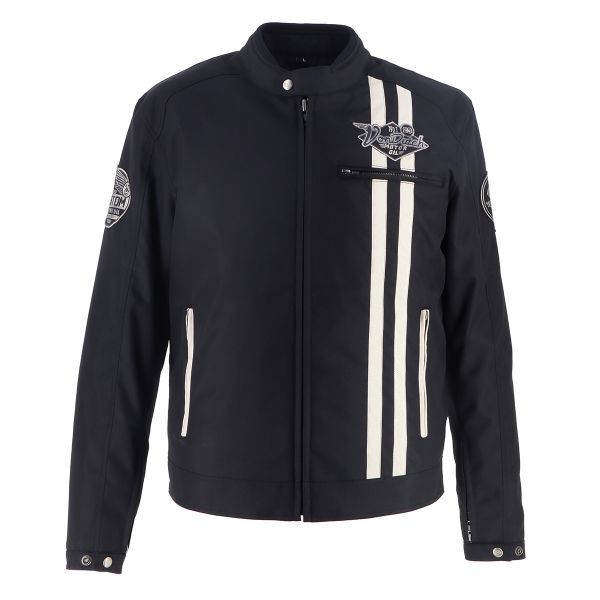 Motorradjacke Von Dutch Speed Racer Tech Black Beige