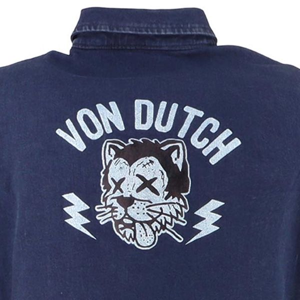 Von Dutch Stray Cat Coton Denim Blue Dirty