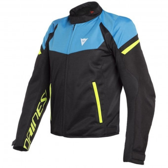 Motorradjacke Dainese Bora Air Black Fire Blue Fluo Yellow