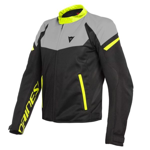Motorradjacke Dainese Bora Air Black Magnesio Matt Fluo Yellow