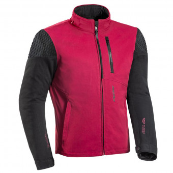 Motorradjacke Ixon Brixton Bordeau Black