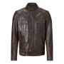 Motorradjacke Belstaff Brooklands Leather Black Brown