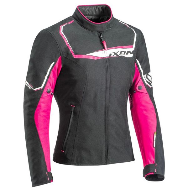 Motorradjacke Ixon Challenge Lady Black Fushia