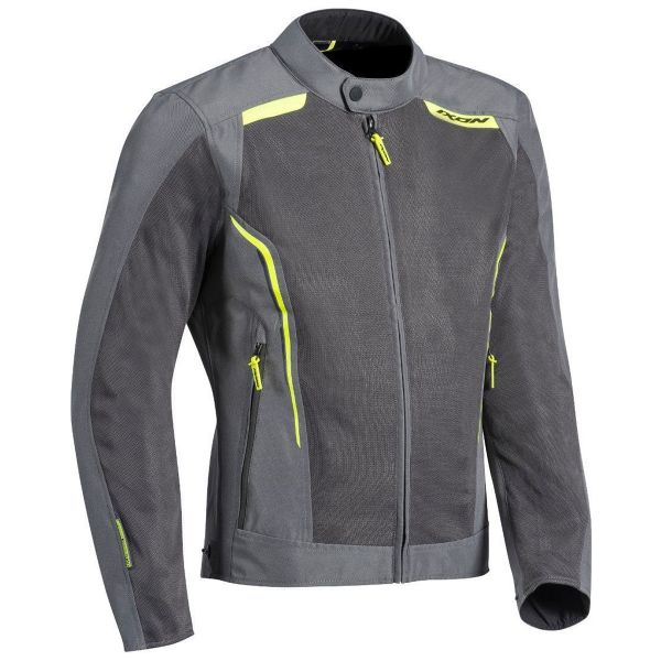 Motorradjacke Ixon Cool Air Grey Yellow Motorradjacke Ixon Cool Air Grey Yellow