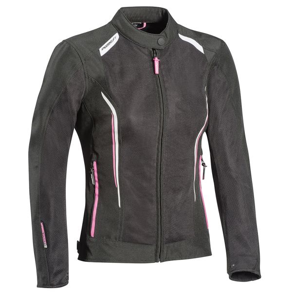 Motorradjacke Ixon Cool Air Lady Black White Pink