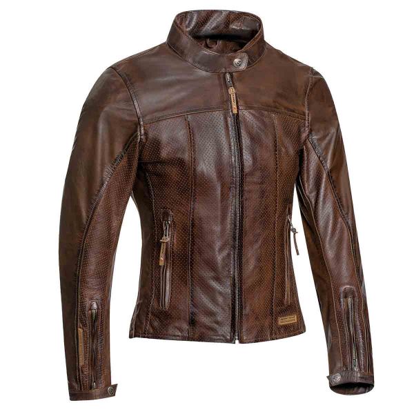 Motorradjacke Ixon Crank Air Lady Brown Motorradjacke Ixon Crank Air Lady Brown