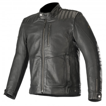 Motorradjacke Alpinestars Crazy Eight Leather Black