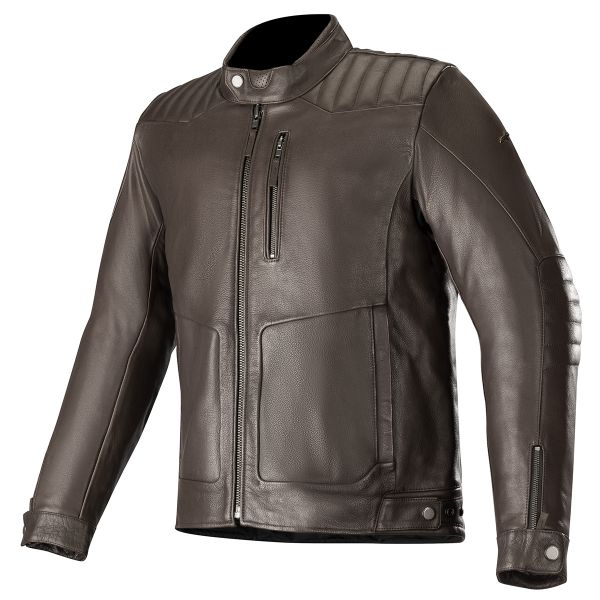 Motorradjacke Alpinestars Crazy Eight Leather Tobacco Brown