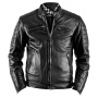 Motorradjacke Helstons Cruiser Leather Rag Black