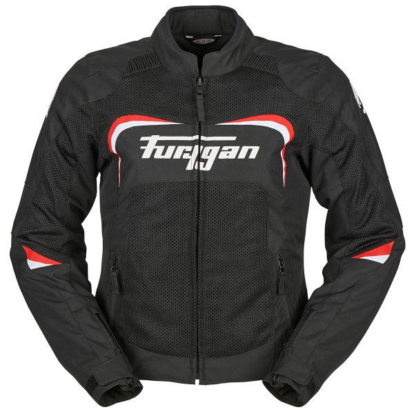 Motorradjacke Furygan Cyane Vented Black White Red