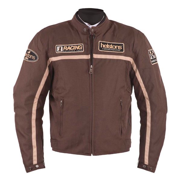 Motorradjacke Helstons Daytona Brown Beige