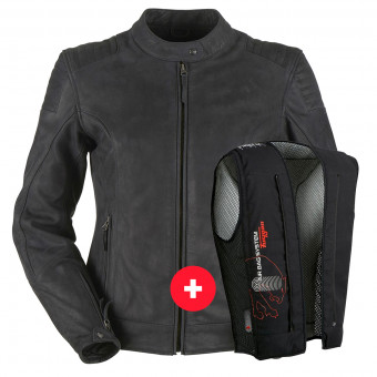 Motorradjacke Furygan Debbie Black + Fury Air Bag System