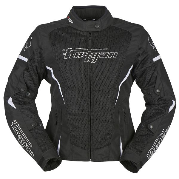 Motorradjacke Furygan Delia 3 in 1 Black White