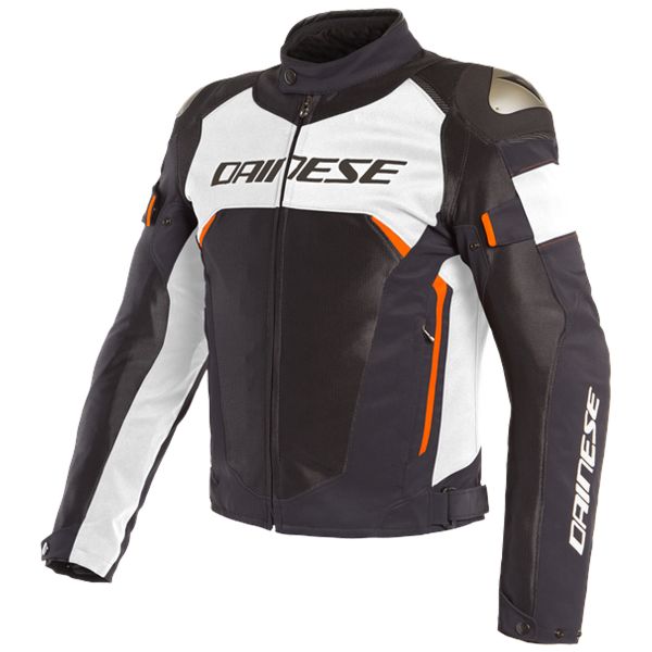 Motorradjacke Dainese Dinamica Air D-Dry Black White Fluo Red