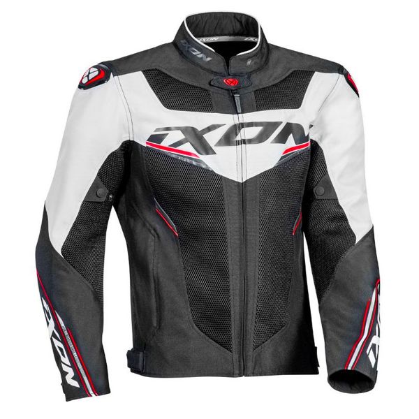 Motorradjacke Ixon Draco Black Grey Red