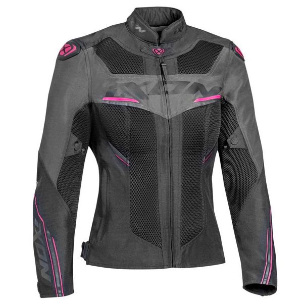 Motorradjacke Ixon Draco Lady Black Anthracite Fuschia Motorradjacke Ixon Draco Lady Black Anthracite Fuschia