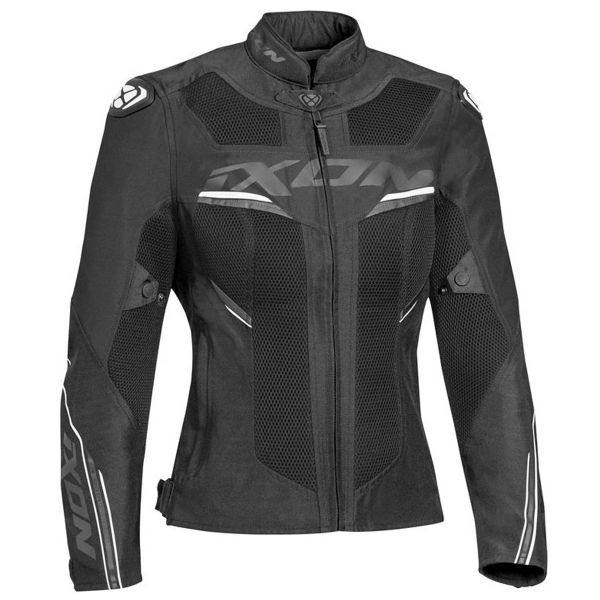 Motorradjacke Ixon Draco Lady Black White
