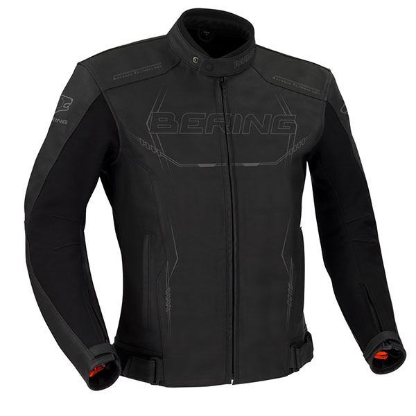 Motorradjacke Bering Forcio Leather Black Grey