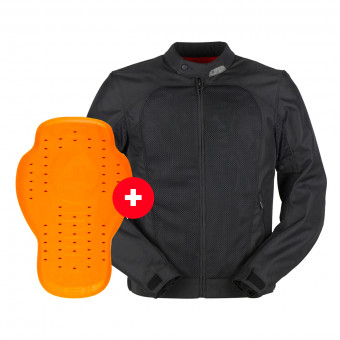 Motorradjacke Furygan Genesis Mistral Evo 2 Black + Back Protector D3O Viper Level 2