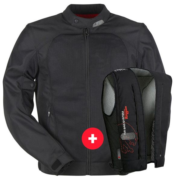 Motorradjacke Furygan Genesis Mistral Evo 2 Black + Fury Air Bag System Motorradjacke Furygan Genesis Mistral Evo 2 Black + Fury Air Bag System