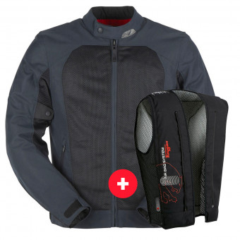 Motorradjacke Furygan Genesis Mistral Evo 2 Blue Black + Fury Air Bag System