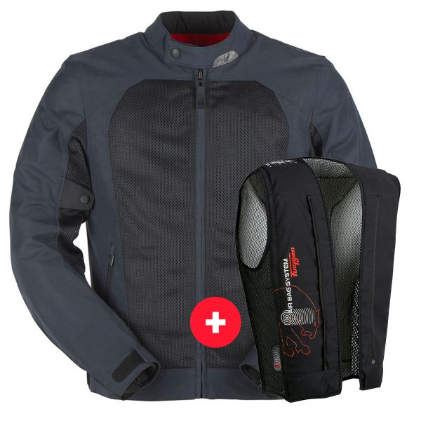 Motorradjacke Furygan Genesis Mistral Evo 2 Blue Black + Fury Air Bag System