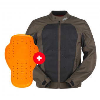 Motorradjacke Furygan Genesis Mistral Evo 2 Brown Black + Back Protector D3O Viper Level 2