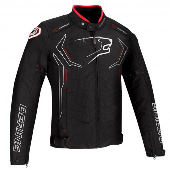 Motorradjacke Bering Guardian Black White Red