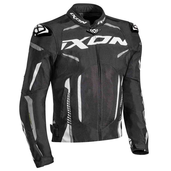 Motorradjacke Ixon Gyre Black White